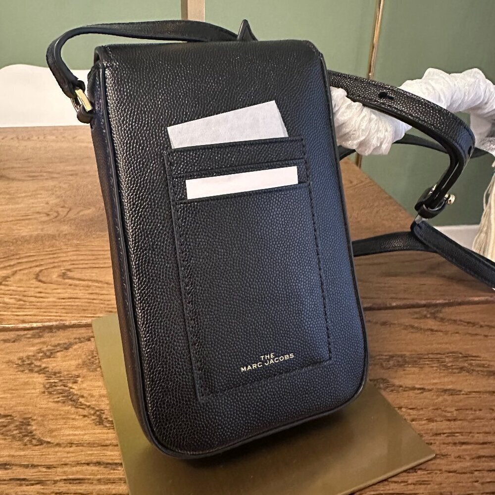 NWT! NEW! Marc Jacobs The Double J Link Phone Crossbody -Women Black - Picture 2 of 7